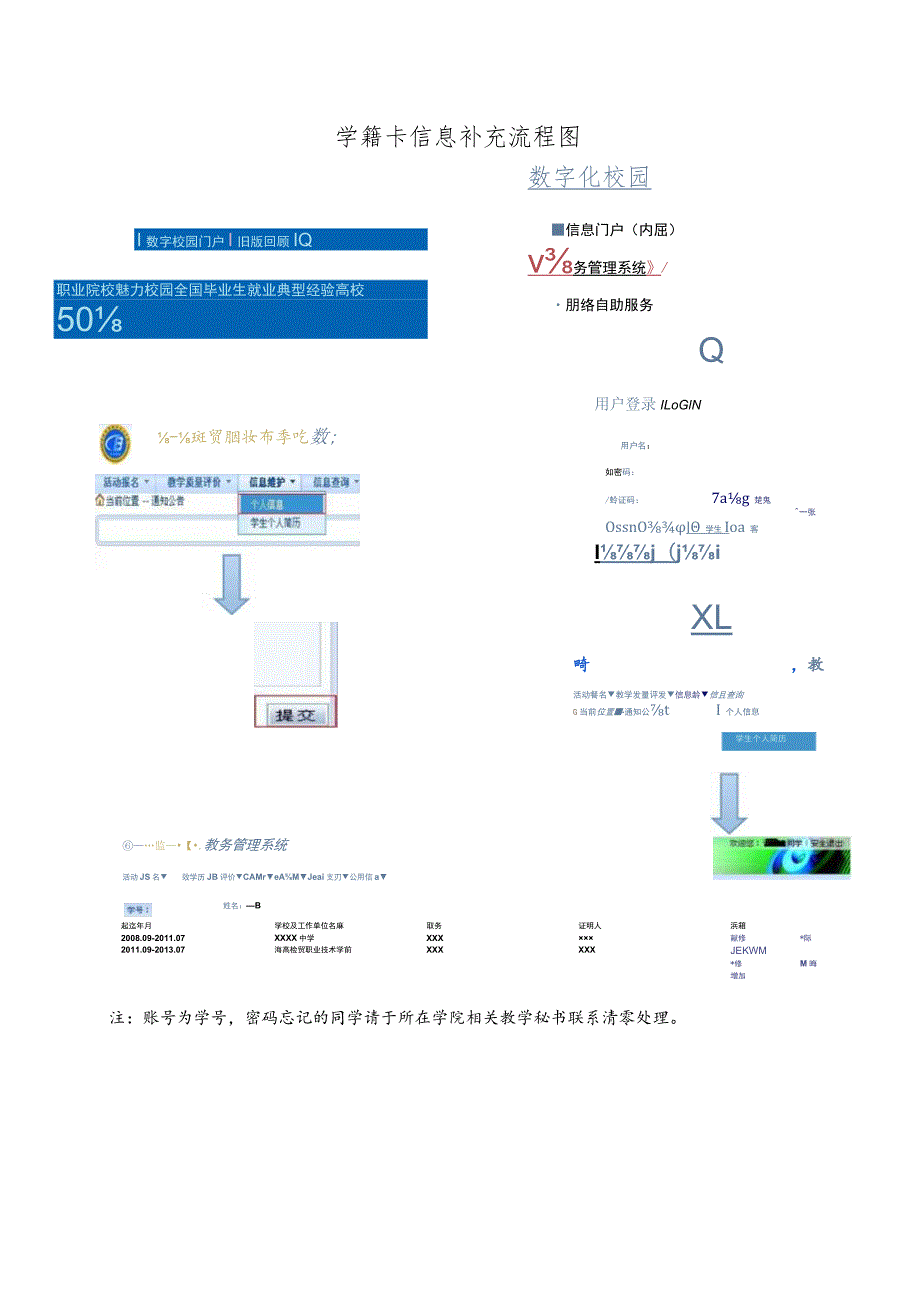 学籍卡信息补充流程图.docx_第1页