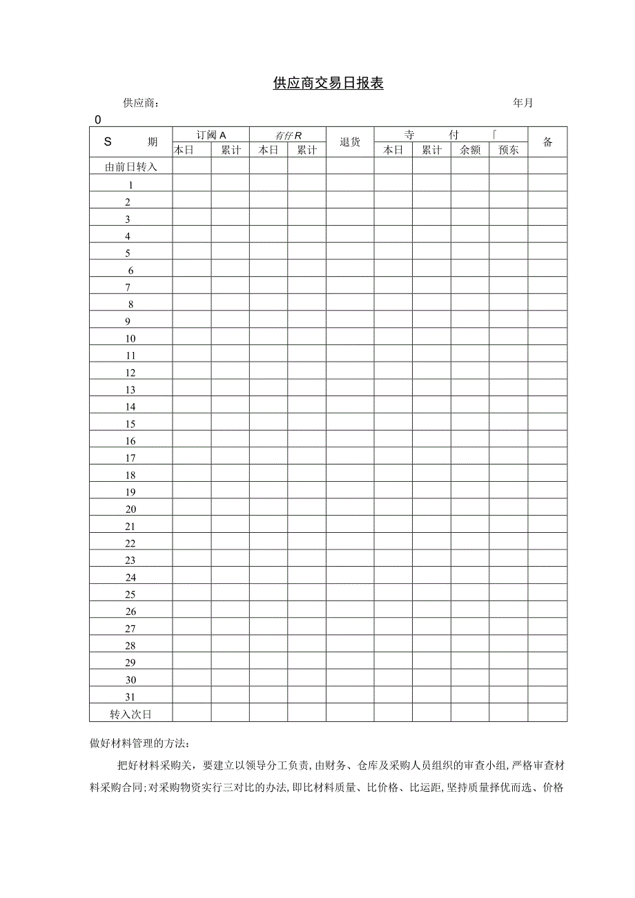 供应商交易日报表参考范本.docx_第1页