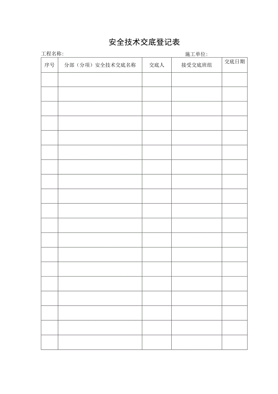 安全技术交底登记表.docx_第1页