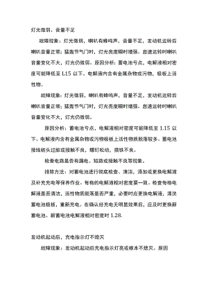 摩托车常见电路故障及排除解决方案.docx