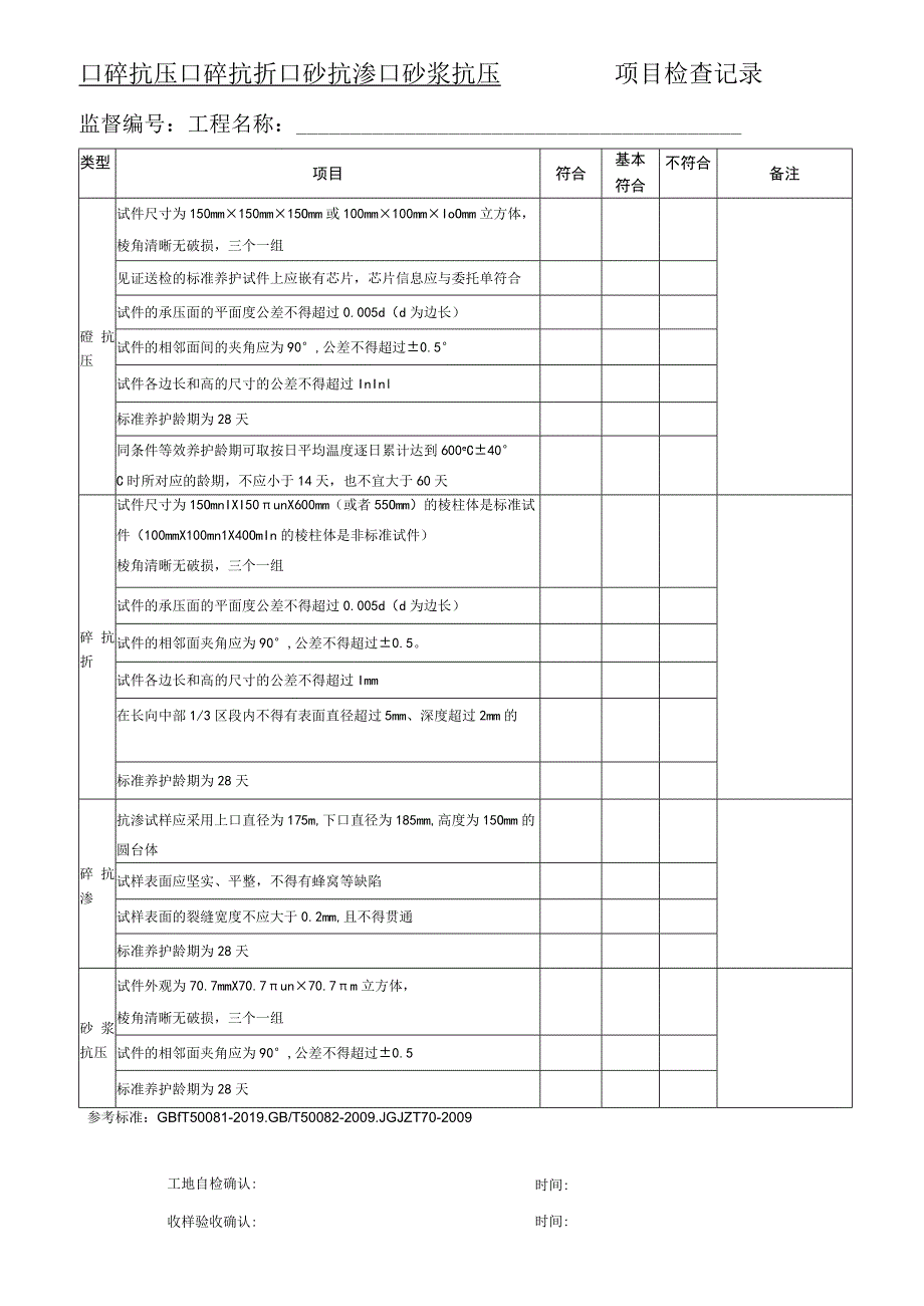 建设工程质量检测中心各项目检查记录表.docx_第3页