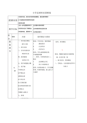 小学足球科社团教案.docx