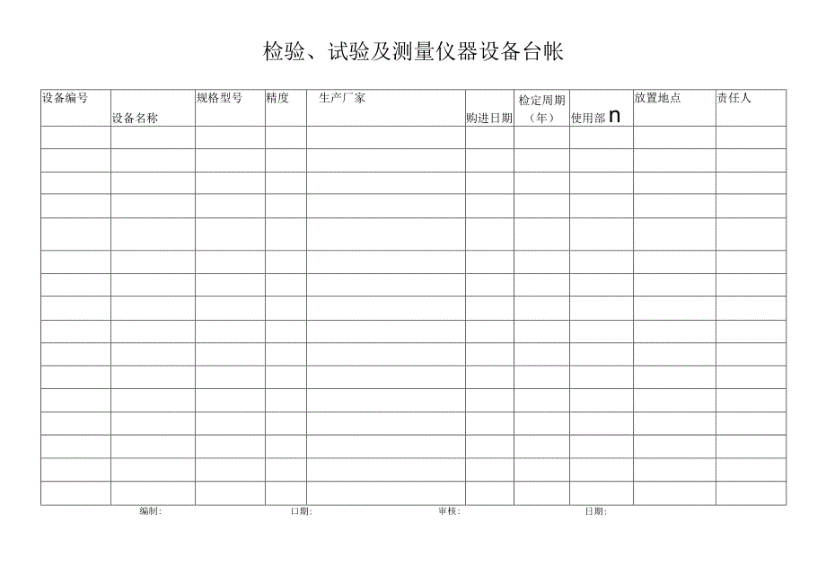 检验、试验及测量仪器设备台帐.docx_第1页