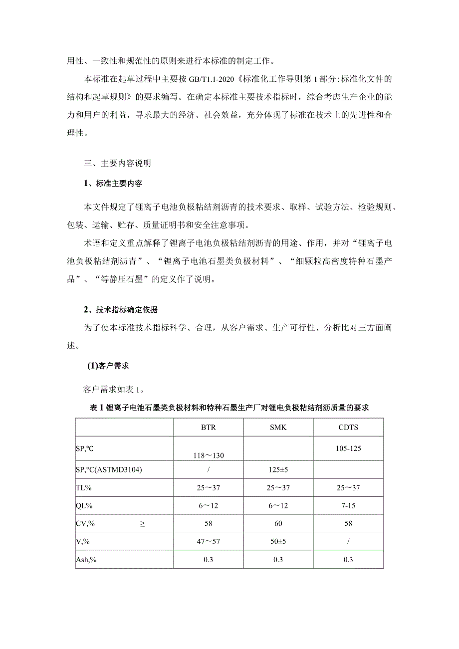 锂离子电池负极粘结剂沥青编制说明.docx_第2页