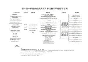 清丰县一般性企业投资项目承诺制改革操作流程图.docx