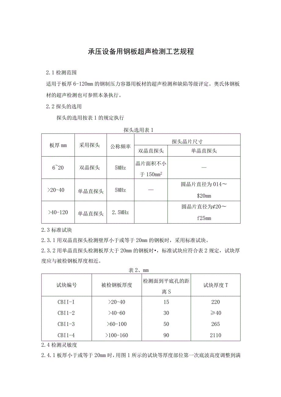 承压设备用钢板超声检测工艺规程.docx_第1页