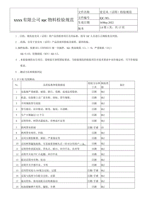 麦克风(话筒)检验规范.docx