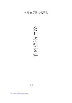 体彩安卓终端机采购招标文件.docx