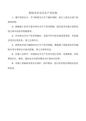 程技术员安全生产责任制.docx