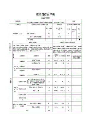 绩效目标自评022年度.docx