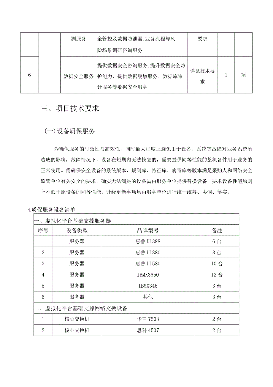 机房虚拟化平台和数据库安全管理运维服务采购需求.docx_第3页