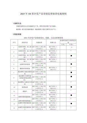 2021年沙发产品省级监督抽查实施细则.docx