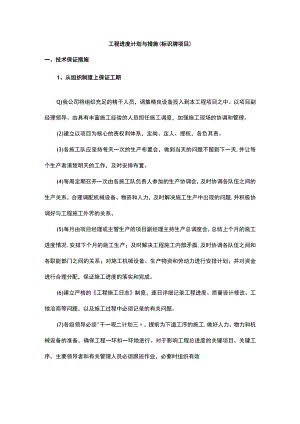 工程进度计划与措施（标识牌项目）.docx