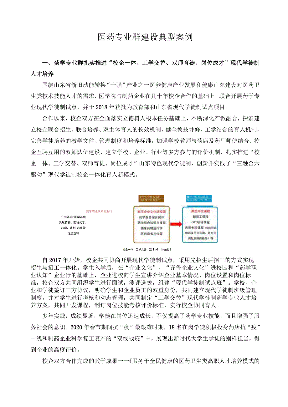 医药专业群建设典型案例.docx_第1页