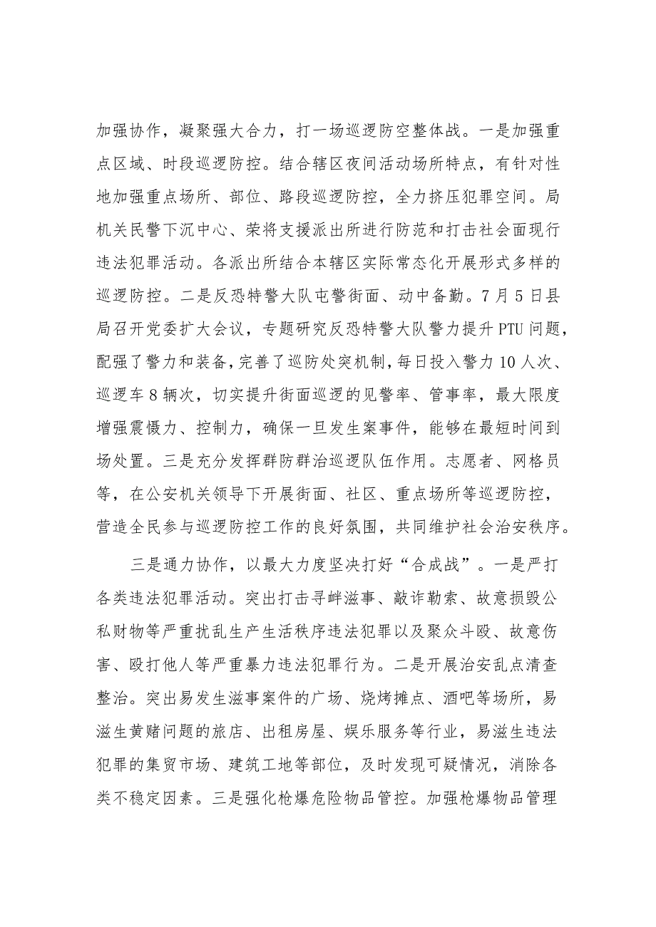 公安推进夏季治安打击整治“百日行动”总结4篇.docx_第2页