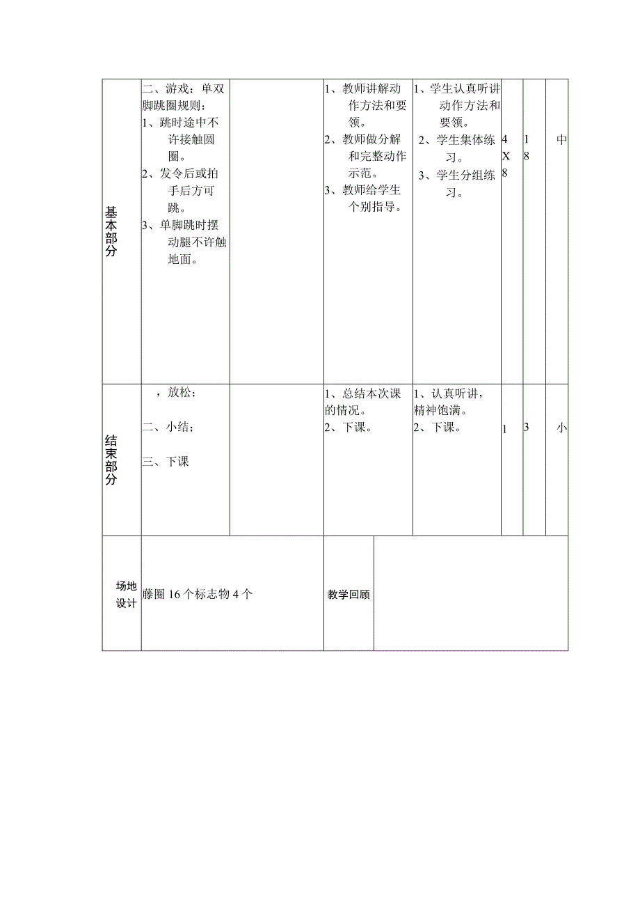 小学三年级体育与健康藤圈跳单双脚跳教学.docx_第2页