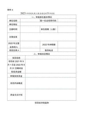 2023年跨境电商示范省建设项目申请表.docx