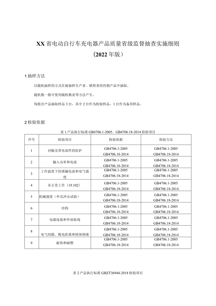 电动自行车充电器产品质量省级监督抽查实施细则.docx_第1页