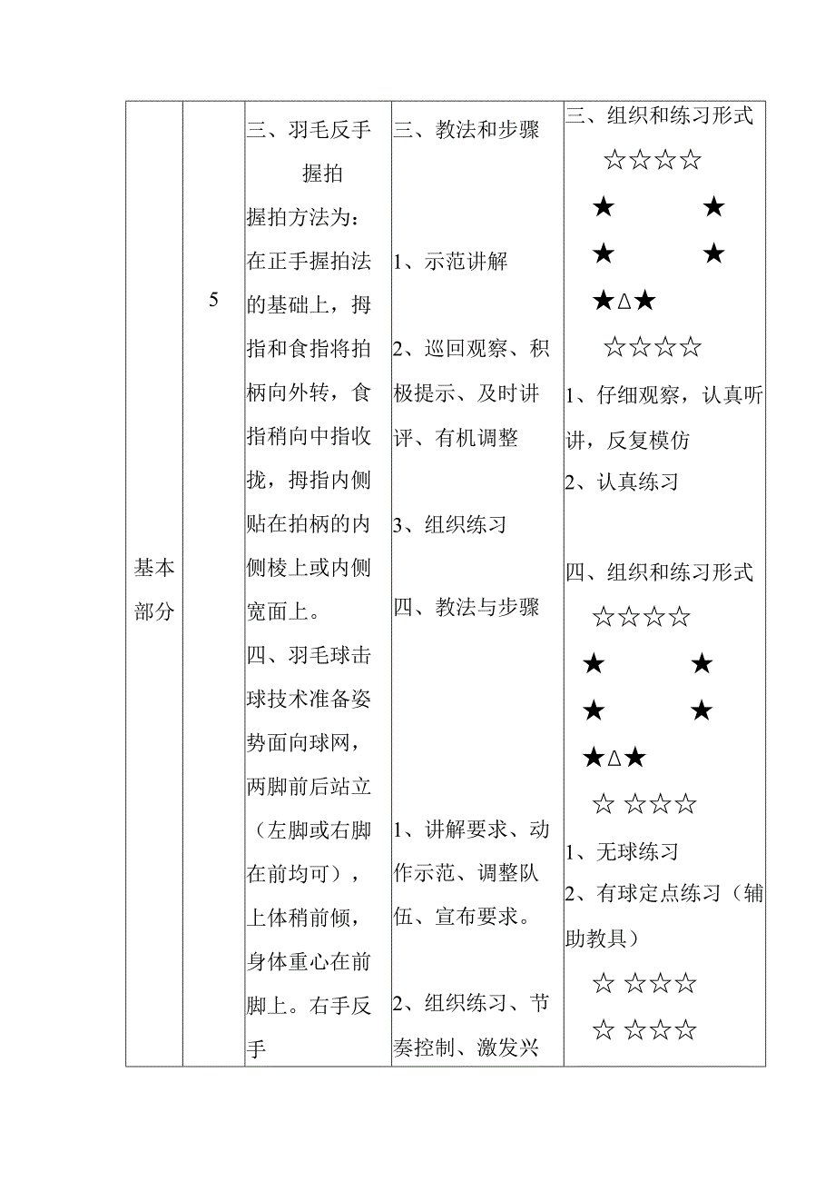 小学羽毛球活动低手击球教案.docx_第3页