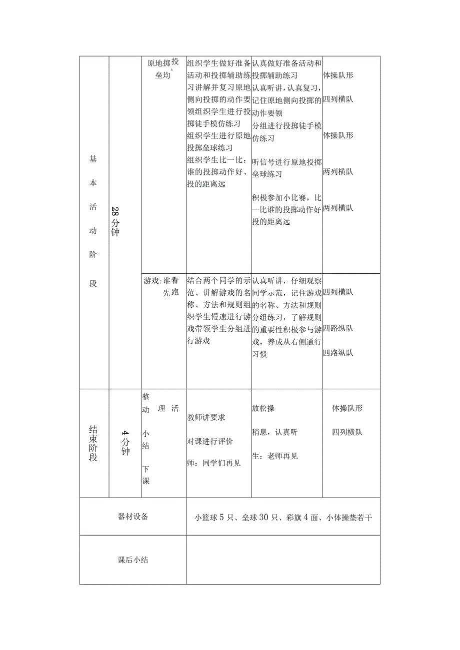 中小学原地投掷垒球教案.docx_第2页