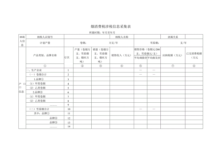 烟消费税涉税信息采集表.docx_第1页