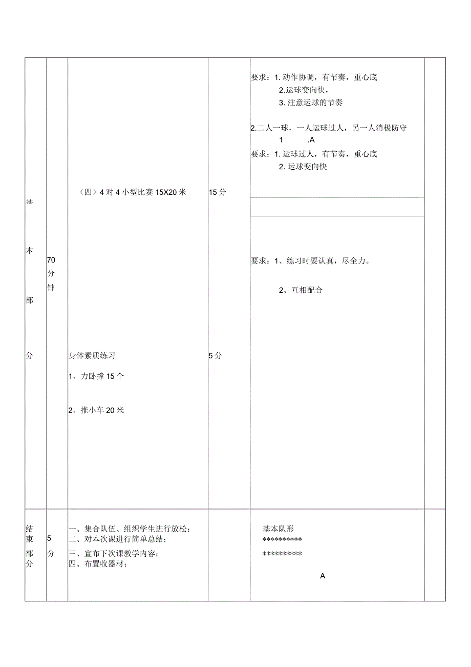 大学足球专业体育课学习原地正面头顶球技术教案.docx_第3页