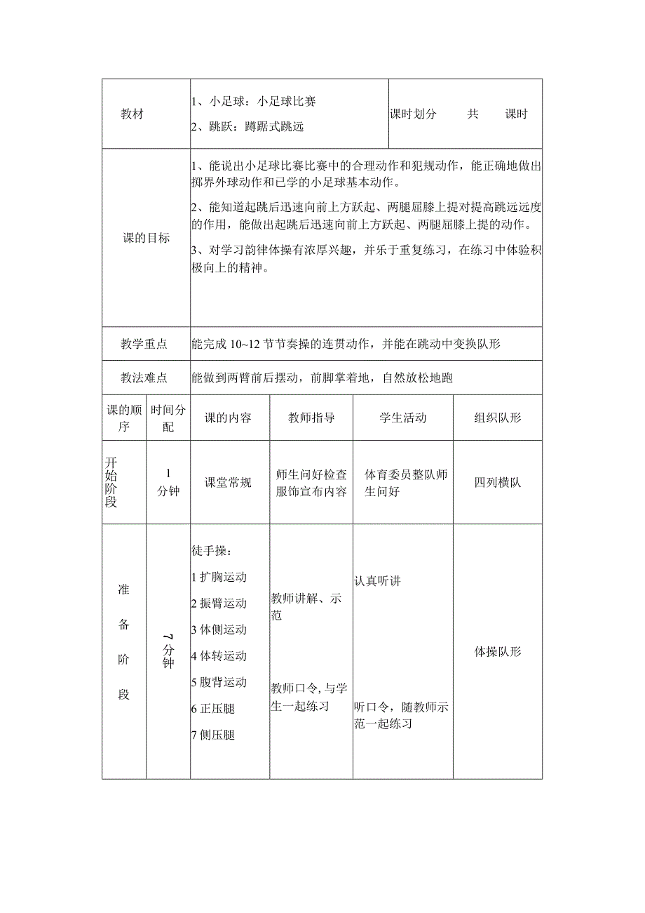 中小学足球小足球比赛教案.docx_第1页