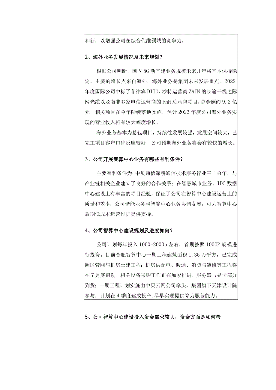 证券代码603220证券简称中贝通信中贝通信集团股份有限公司投资者关系活动记录表.docx_第2页