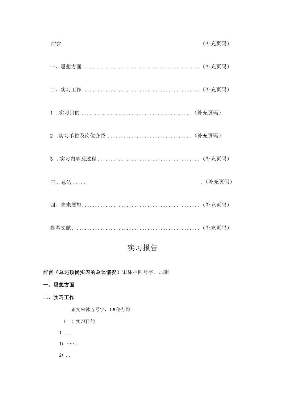 顶岗实习报告撰写要求和规范.docx_第3页