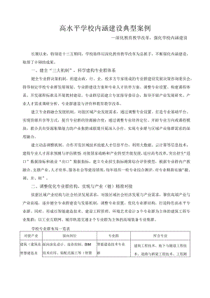 高水平学校内涵建设典型案例.docx