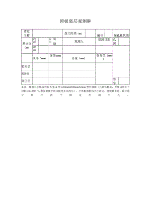 顶板离层观测牌.docx