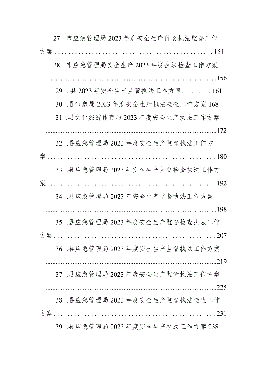 2023年度安全生产执法工作计划汇编（41篇）.docx_第3页