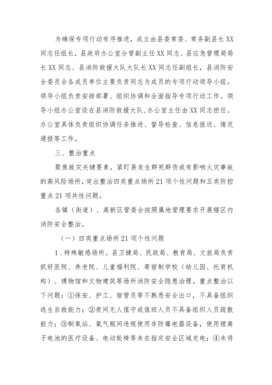 全县消防安全重大风险隐患专项排查整治2023行动实施方案.docx_第2页