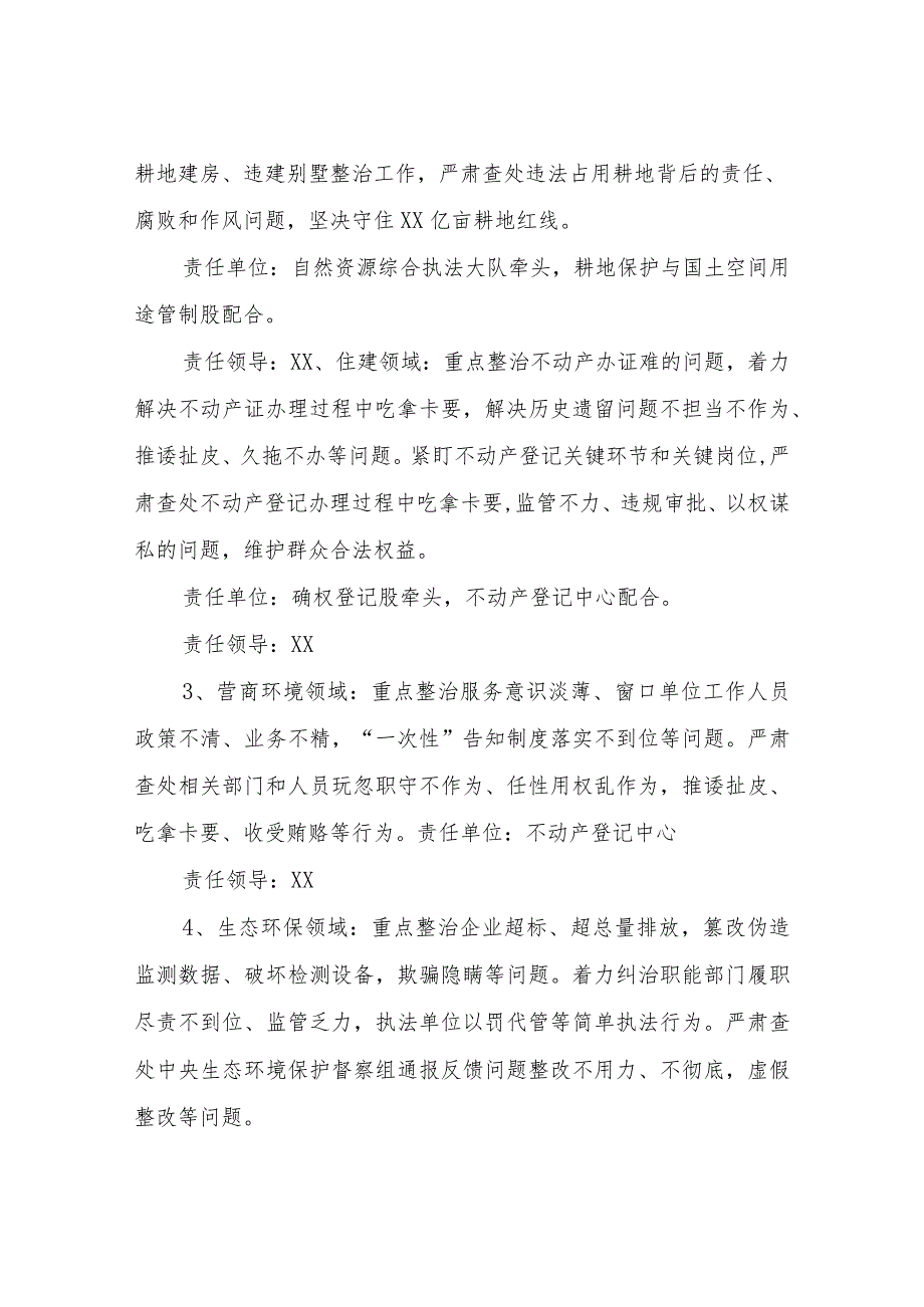 XX县自然资源系统深入开展群众身边腐败和作风问题专项整治实施方案.docx_第2页