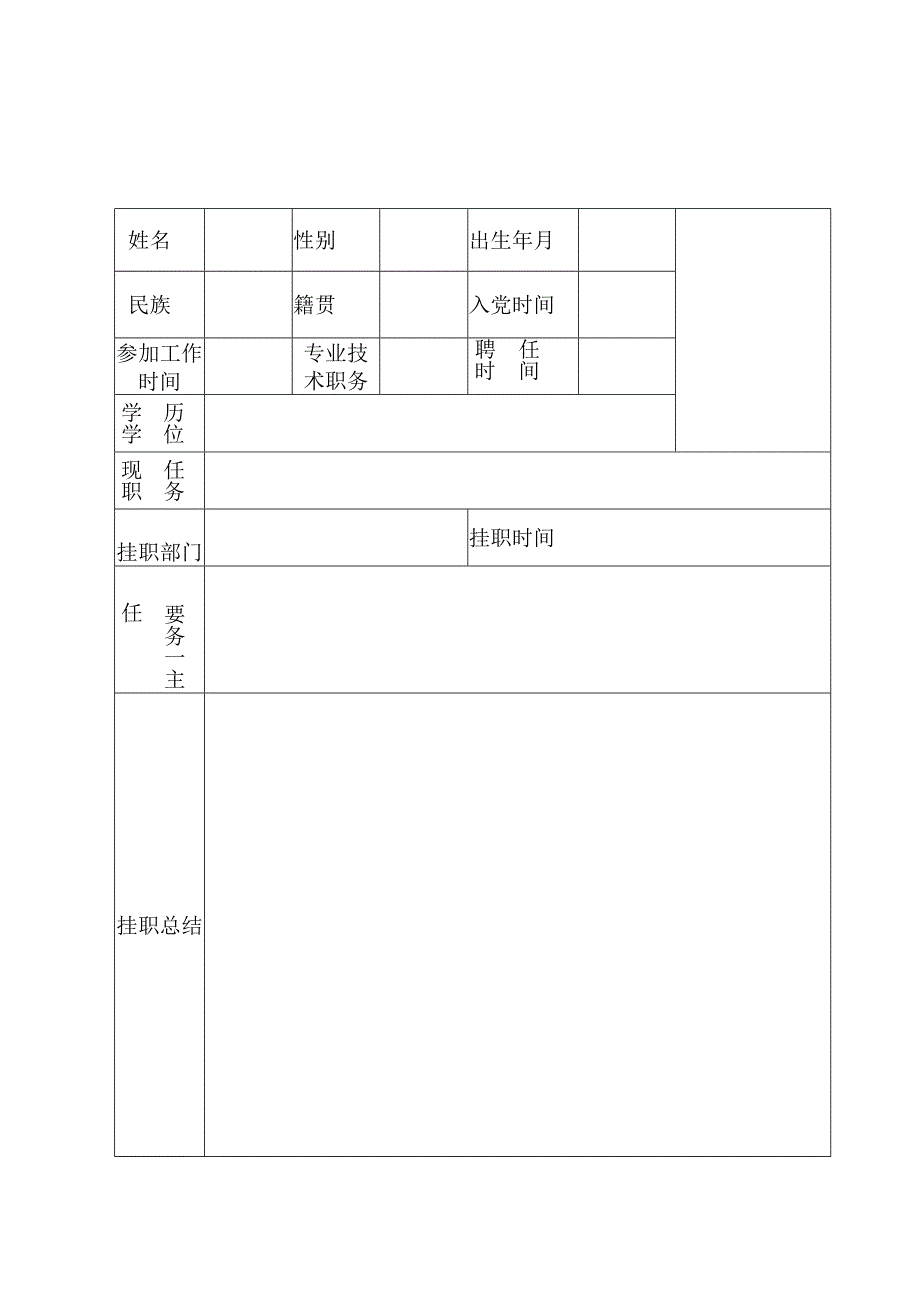 衢州学院干部挂职鉴定表.docx_第2页