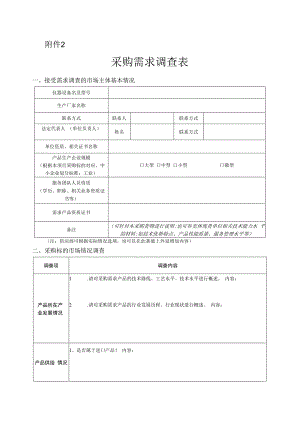 采购需求问卷调查表.docx