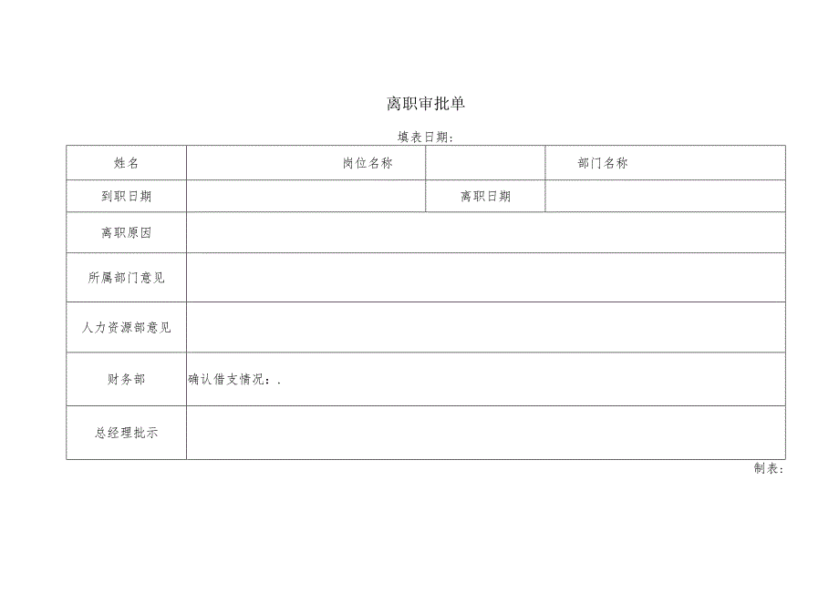 离职流程审批单.docx_第1页