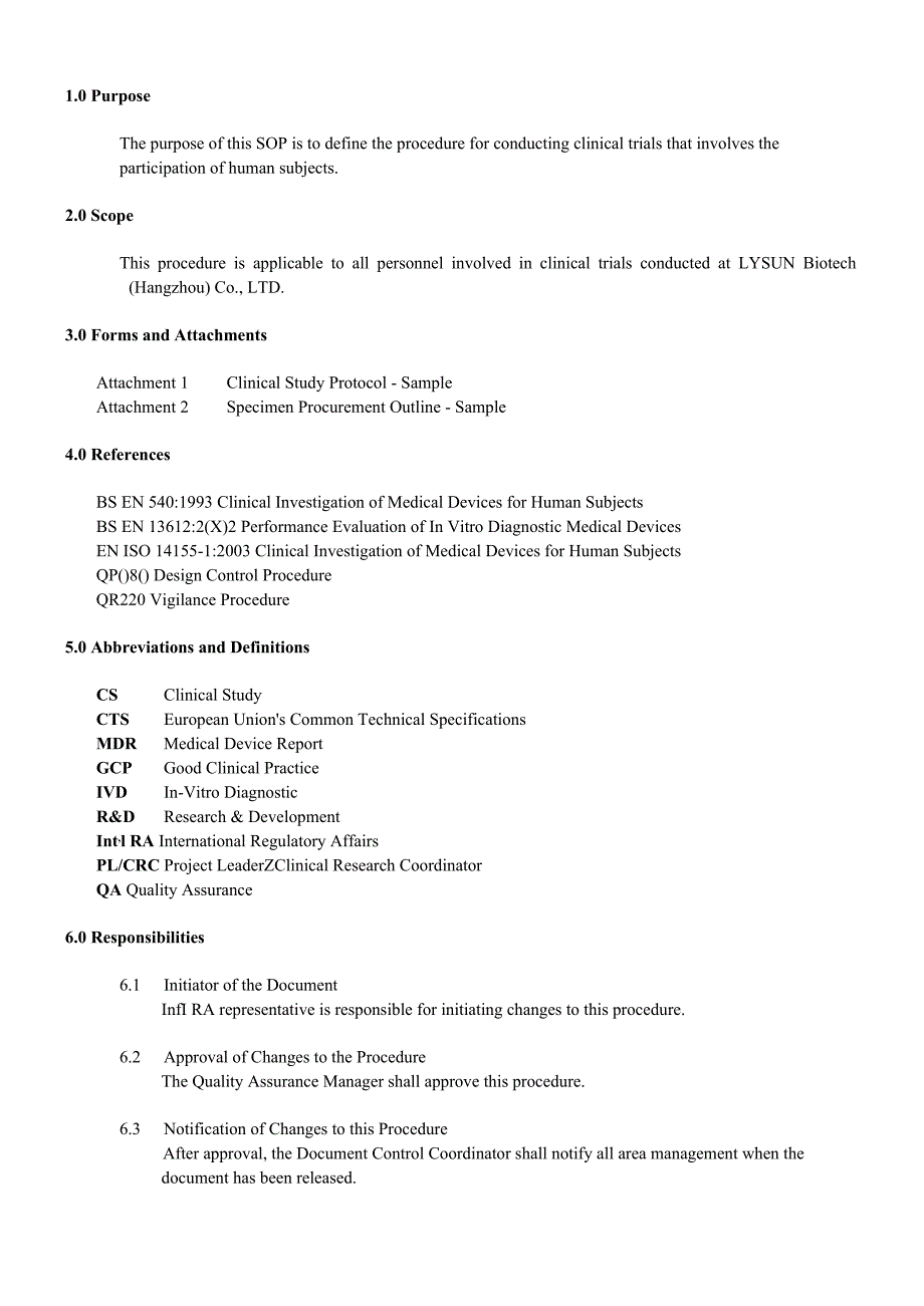 Clinical Trail Procedure （英文版）临床评估控制程序.docx_第3页