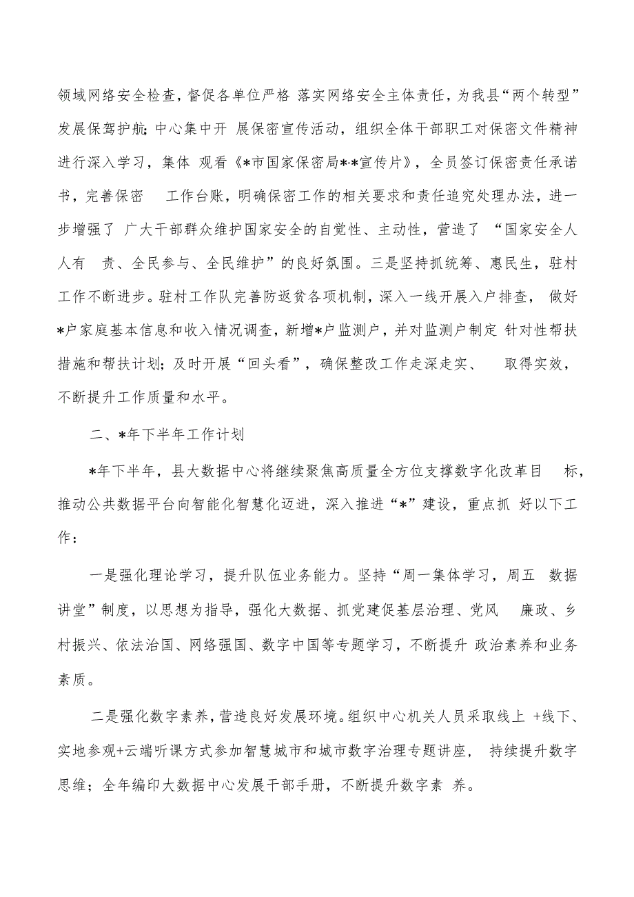 大数据中心半年工作总结.docx_第3页