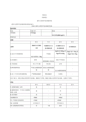 老年人营养不良风险评估、不同营养需求推荐食物摄入量、膳食质构分级表、咀嚼吞咽困难老年人的膳食指导.docx