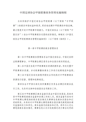 中甲联赛商务管理实施细则.docx