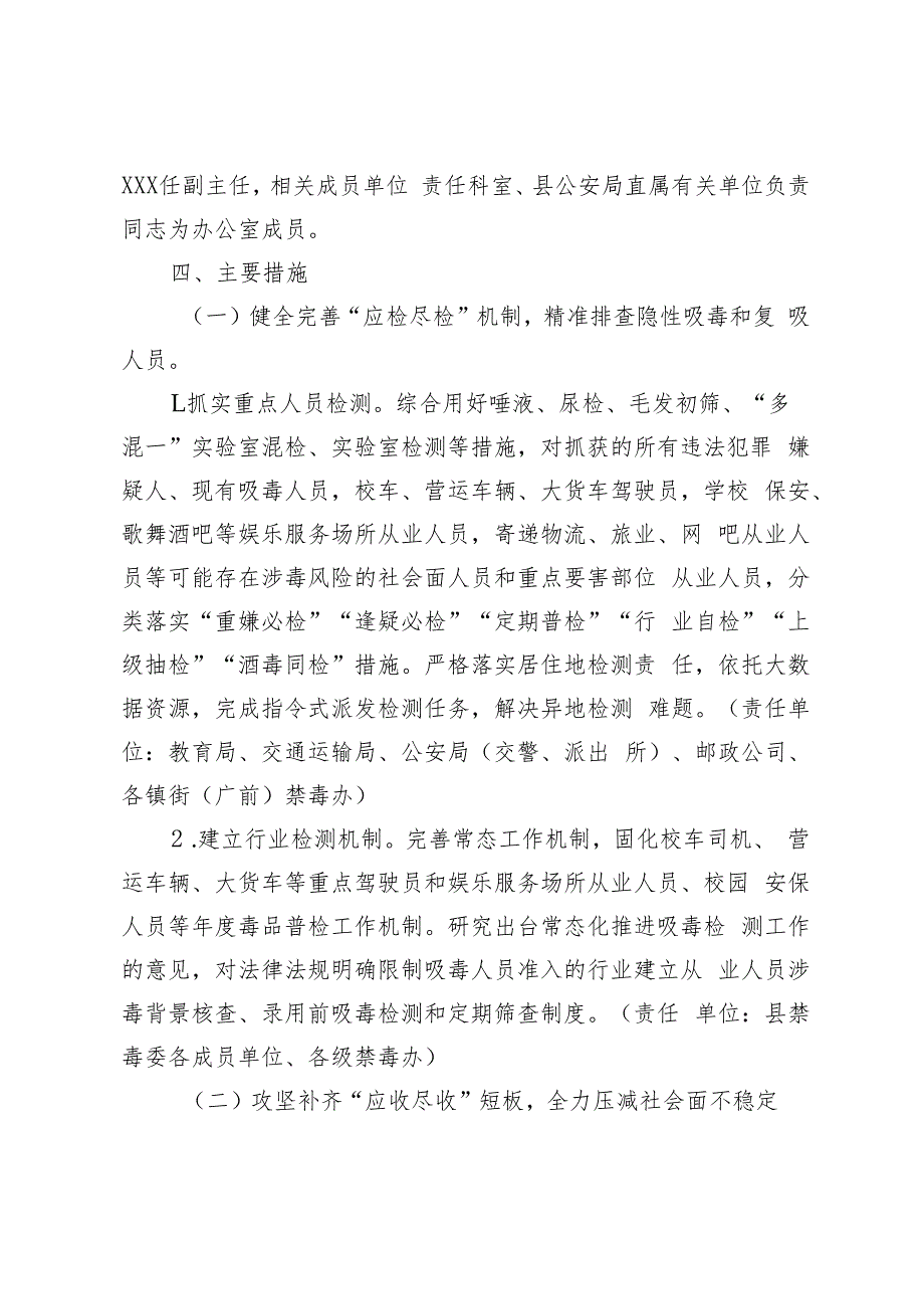 2023年XX县深化禁毒攻坚暨竞标争先行动实施方案（征求意见稿）.docx_第3页