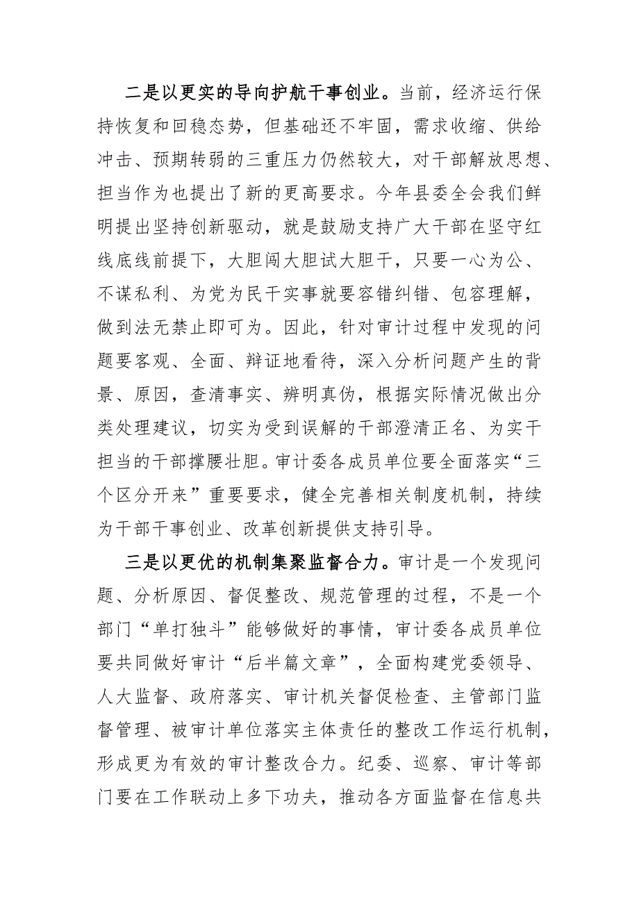 在十四届县委审计委员会会议上的讲话.docx_第3页