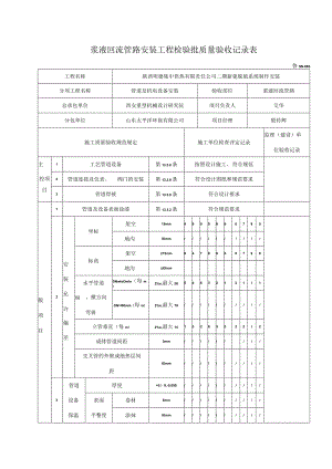 6工艺管道安装工程检验批质量验收记录表.docx