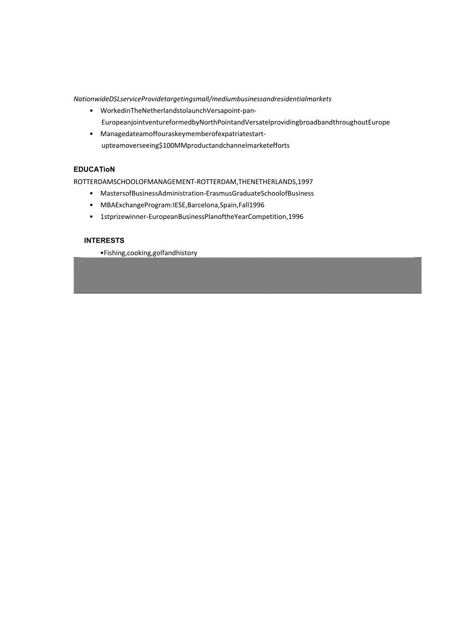 世界500强简历模板 (15).docx_第2页