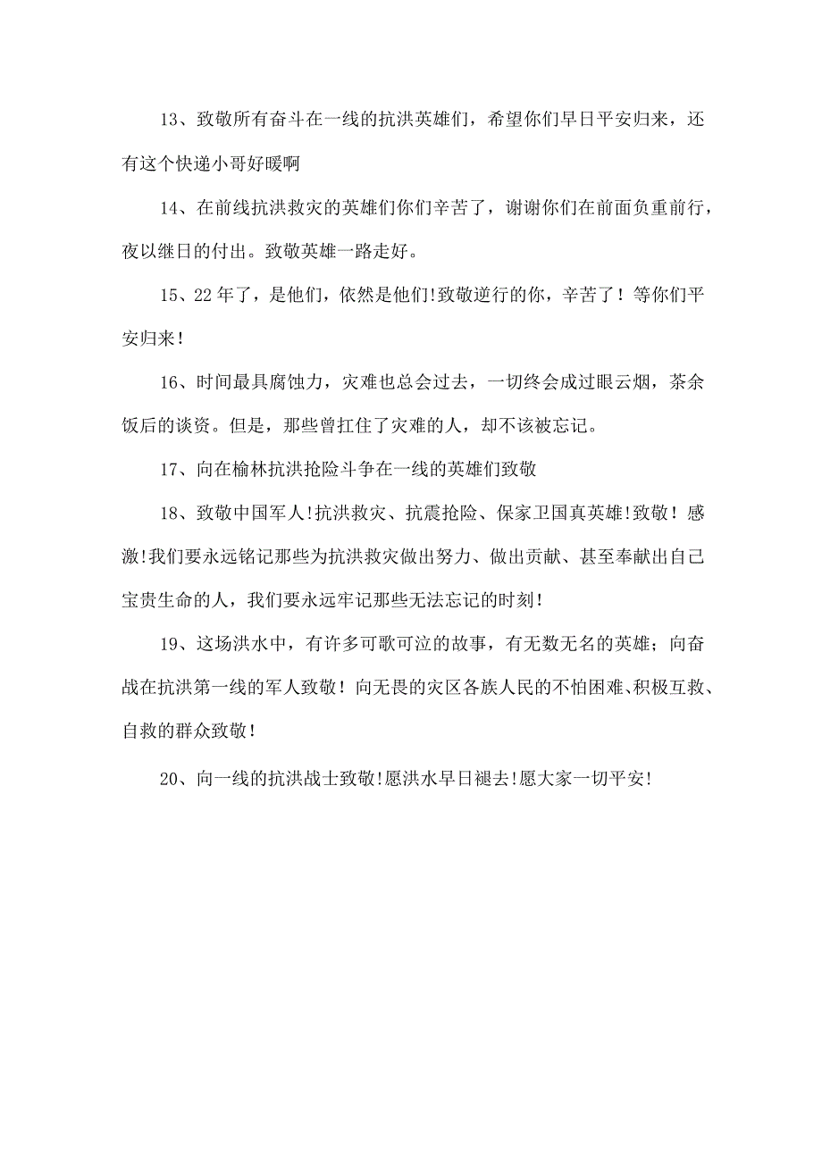 致敬抗洪救灾英雄的句子.docx_第2页