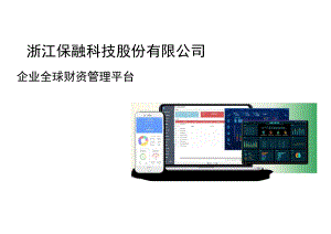 保融科技公司简介及资金系统产品介绍.docx