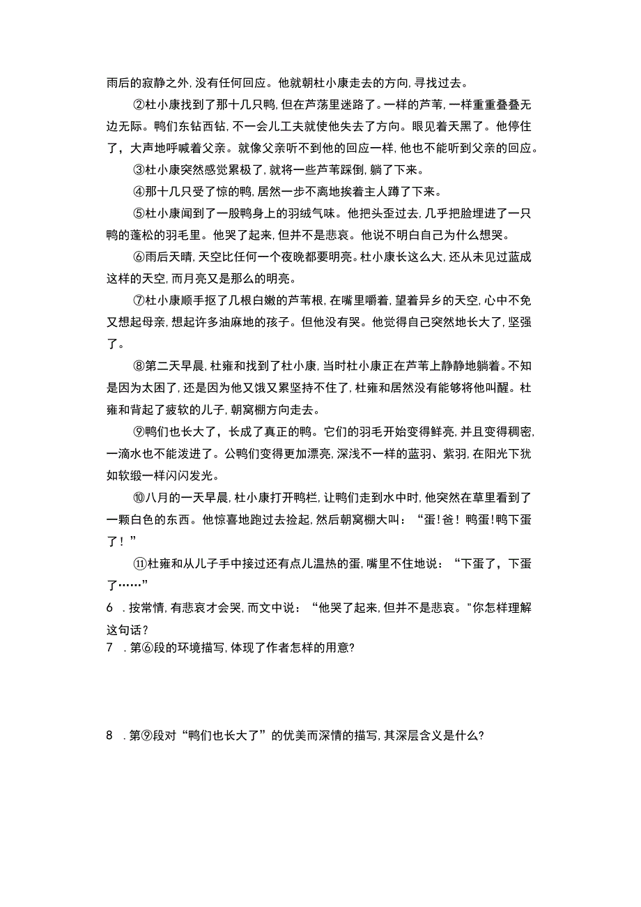 《孤独之旅》练习题及答案.docx_第2页