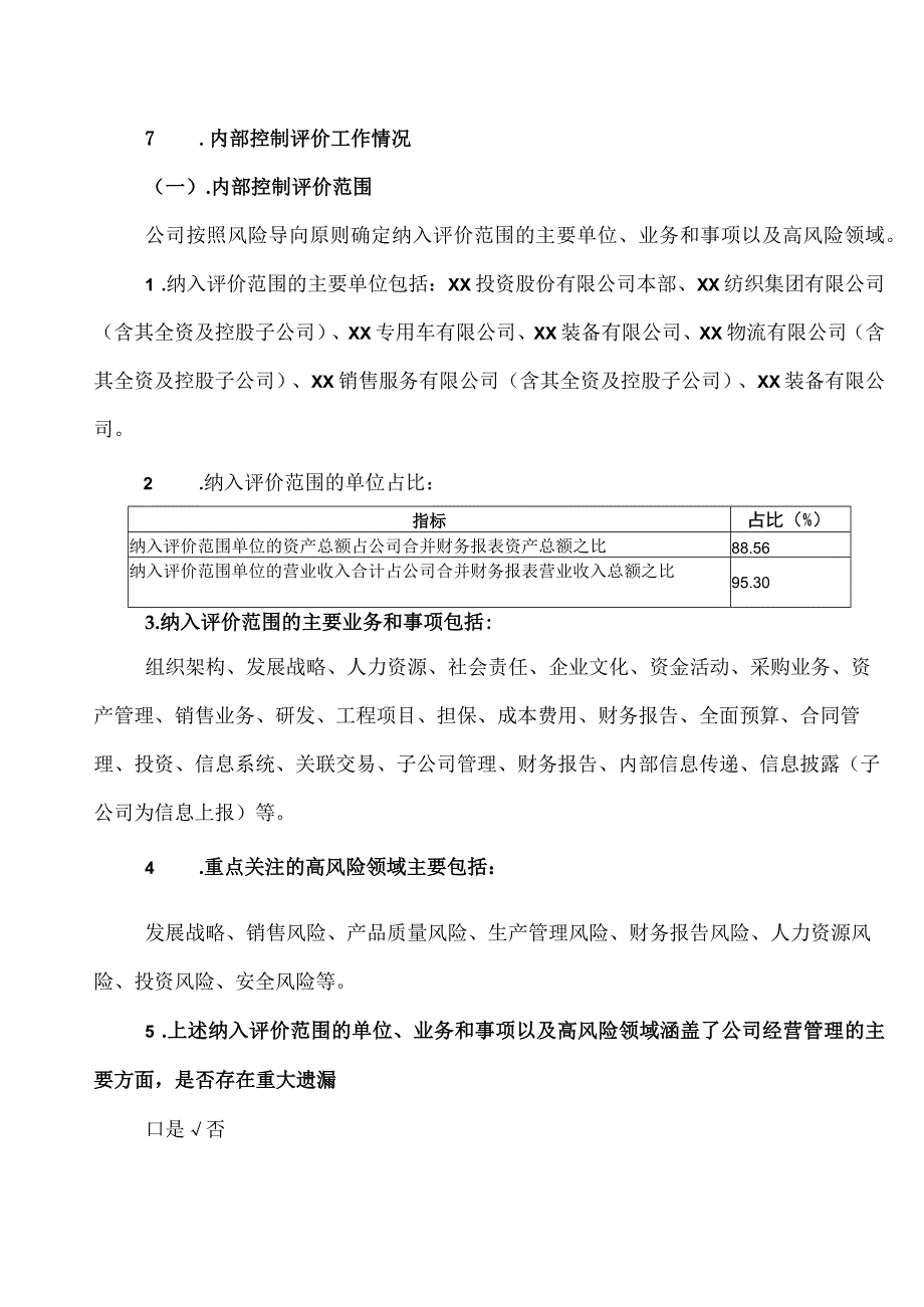 XX投资股份有限公司20X2年度内部控制评价报告.docx_第3页