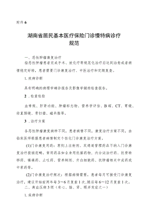 湖南省居民基本医疗保险门诊慢特病诊疗规范.docx